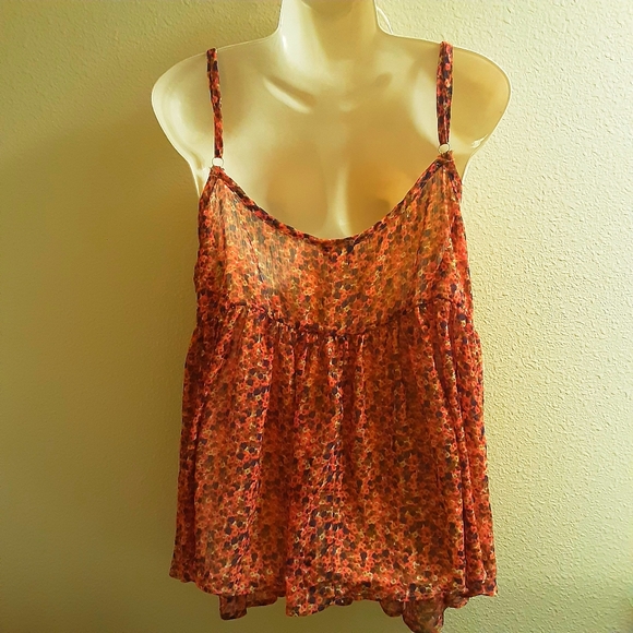 Torrid Pink Floral Top Adjustable Straps Size 3 Nwot - Picture 6 of 11